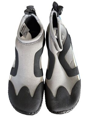 Neoprene Water Shoe Sandals in Gray and Black - Women's
